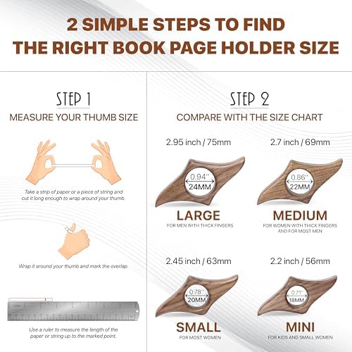WACANTIC Book Page Holder Mini 071 Endless Reading Comfort