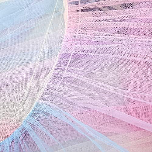 Rainbow Bed Canopy for Girls by Nattey