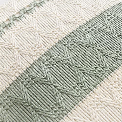 Fancy Homi Set of 2 sage boho 12x20 inch throw pillow covers