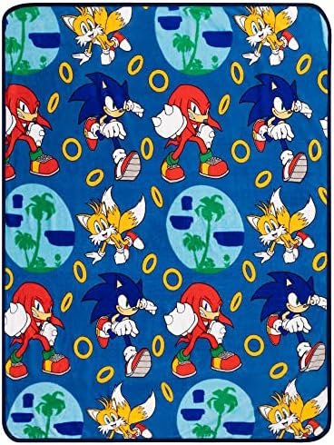 Sonic The Hedgehog Cozy 46x60 Throw Blanket