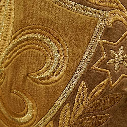 Avigers 18x18 Inch Velvet Cushion Cover Luxury European Pillowcase Brown