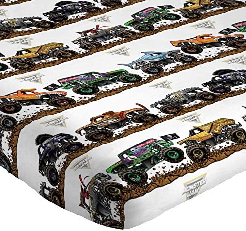 Jay Franco Monster Jam Tracks Queen Sheet Set