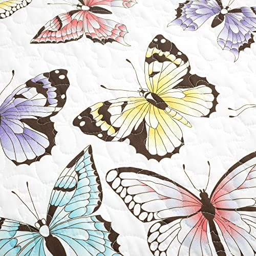 Lush Decor Flutter Butterfly Throw Blanket 50x60 inches Lilac Design