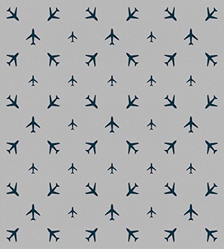 Comfort Style handwritten Plane Airplane Duvet Cover Set by Ambesonne