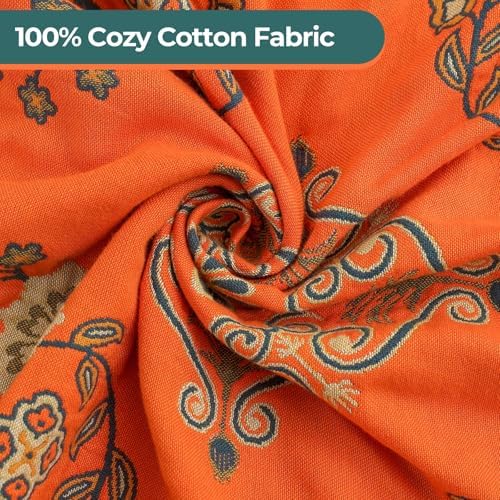 Warm Cozy 100 Cotton Soft Blanket - Rustic Farmhouse Style 8090
