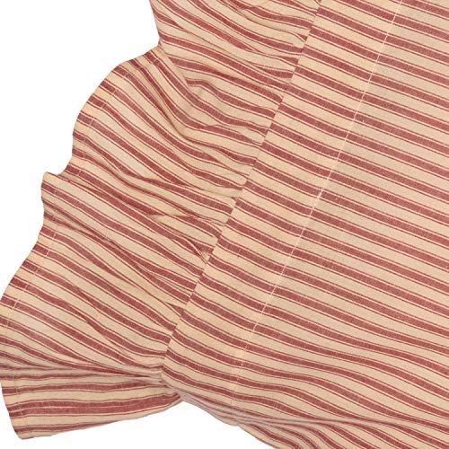 Lush Red Country Stripes 21x30 Pillowcase
