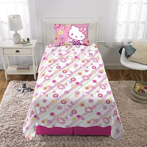 Franco Kids Bedding Super Soft Microfiber Sheet Set Twin Hello Kitty