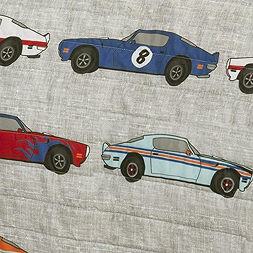 Lush Decor Race Car Quilt Set for Kids FullQueen