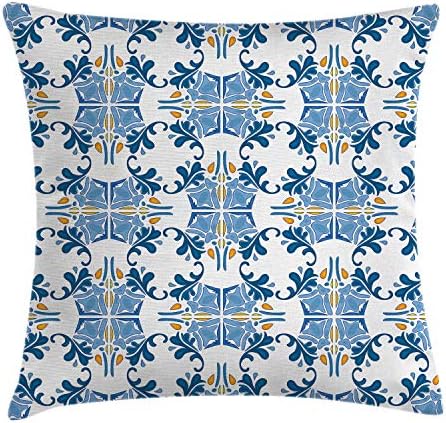 Elegant European Throw Pillow Eye-Catching Mosaic Design