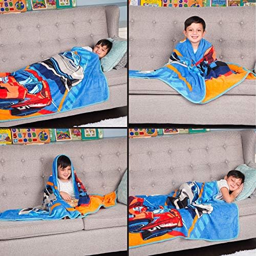 Childrens Cozy Hot Wheels Blanket